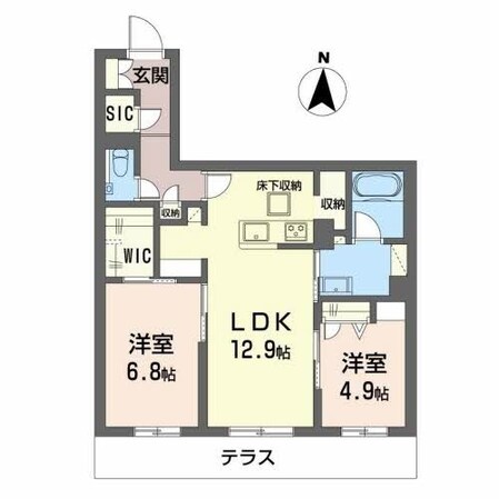 シャーメゾン　プラージュの物件間取画像